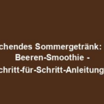 "Erfrischendes Sommergetränk: Bunter Beeren-Smoothie - Schritt-für-Schritt-Anleitung!"