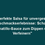 "Die perfekte Salsa für unvergessliche Geschmackserlebnisse: Scharfe Tomatillo-Sauce zum Dippen und Verfeinern"