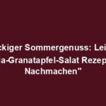 "Knackiger Sommergenuss: Leichtes Rucola-Granatapfel-Salat Rezept zum Nachmachen"