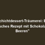 "Schichtdessert-Träumerei: Ein himmlisches Rezept mit Schokolade und Beeren"