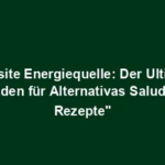 "Exquisite Energiequelle: Der Ultimative Leitfaden für Alternativas Saludables Rezepte"